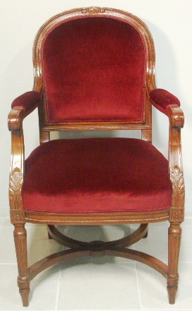 Mahogany armchair from the passenger ship Mauretannia built 1939.